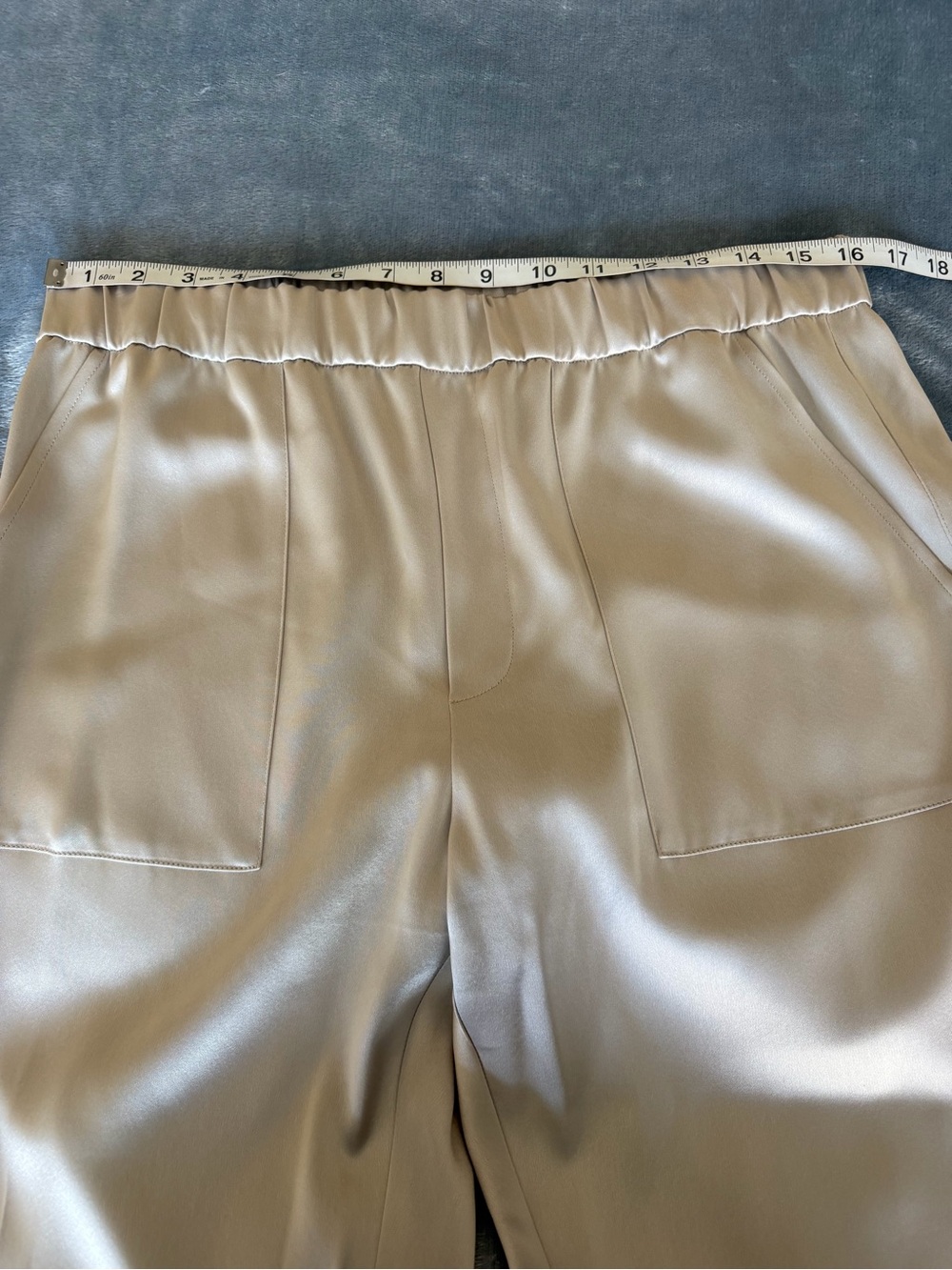 Polo Ralph Lauren Relaxed Satin in Light Grey Pants Jogger Size L - Picture 7 of 14